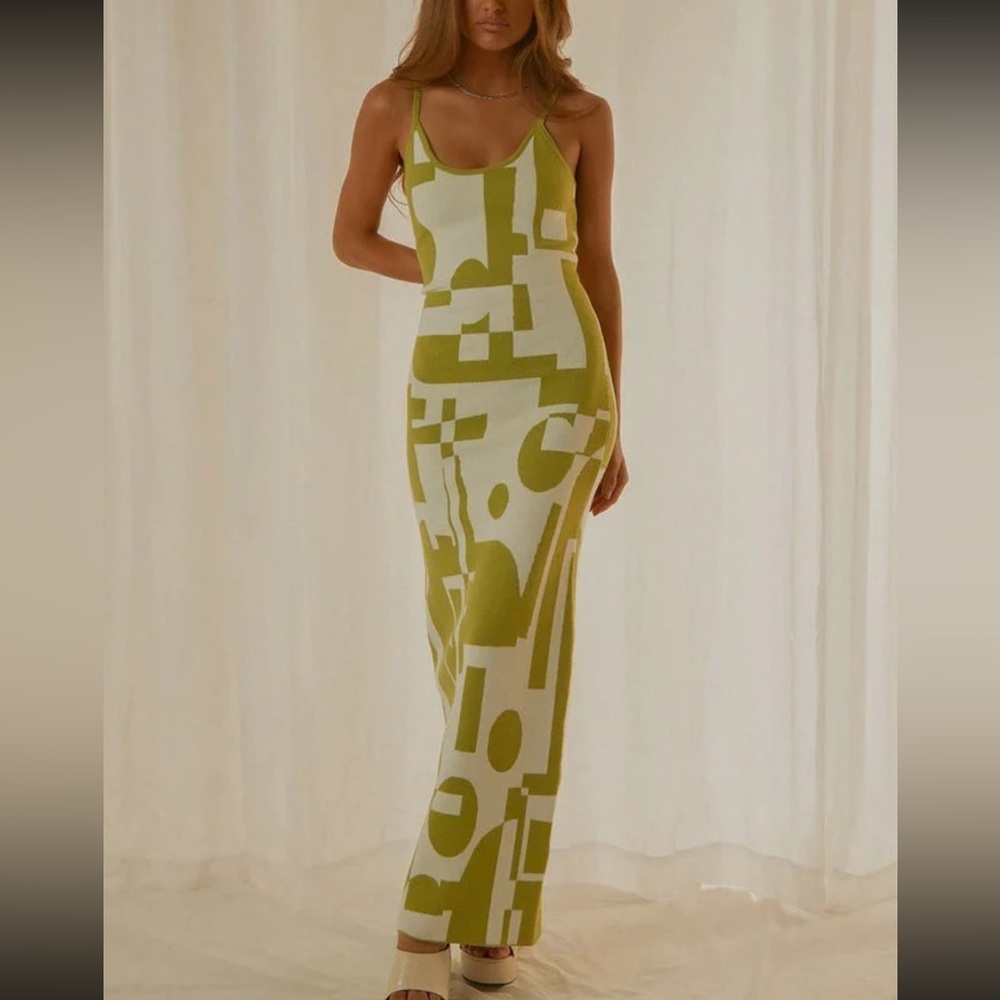 Peppermayo lime green dress